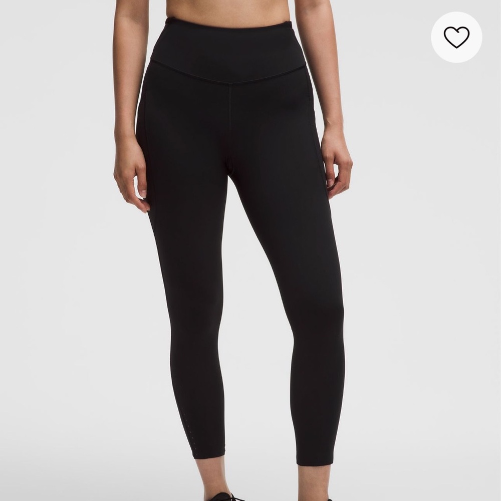 lululemon athletica Fast and Free 25” High Rise Black Tights